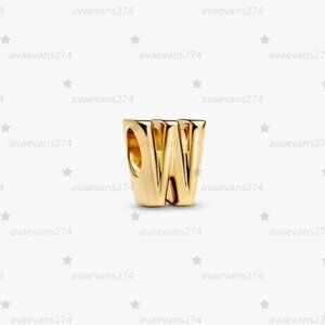 Pandora Letter W Alphabet Charm